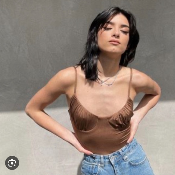 Princess Polly Bodysuit Brown - Picture 7 of 11